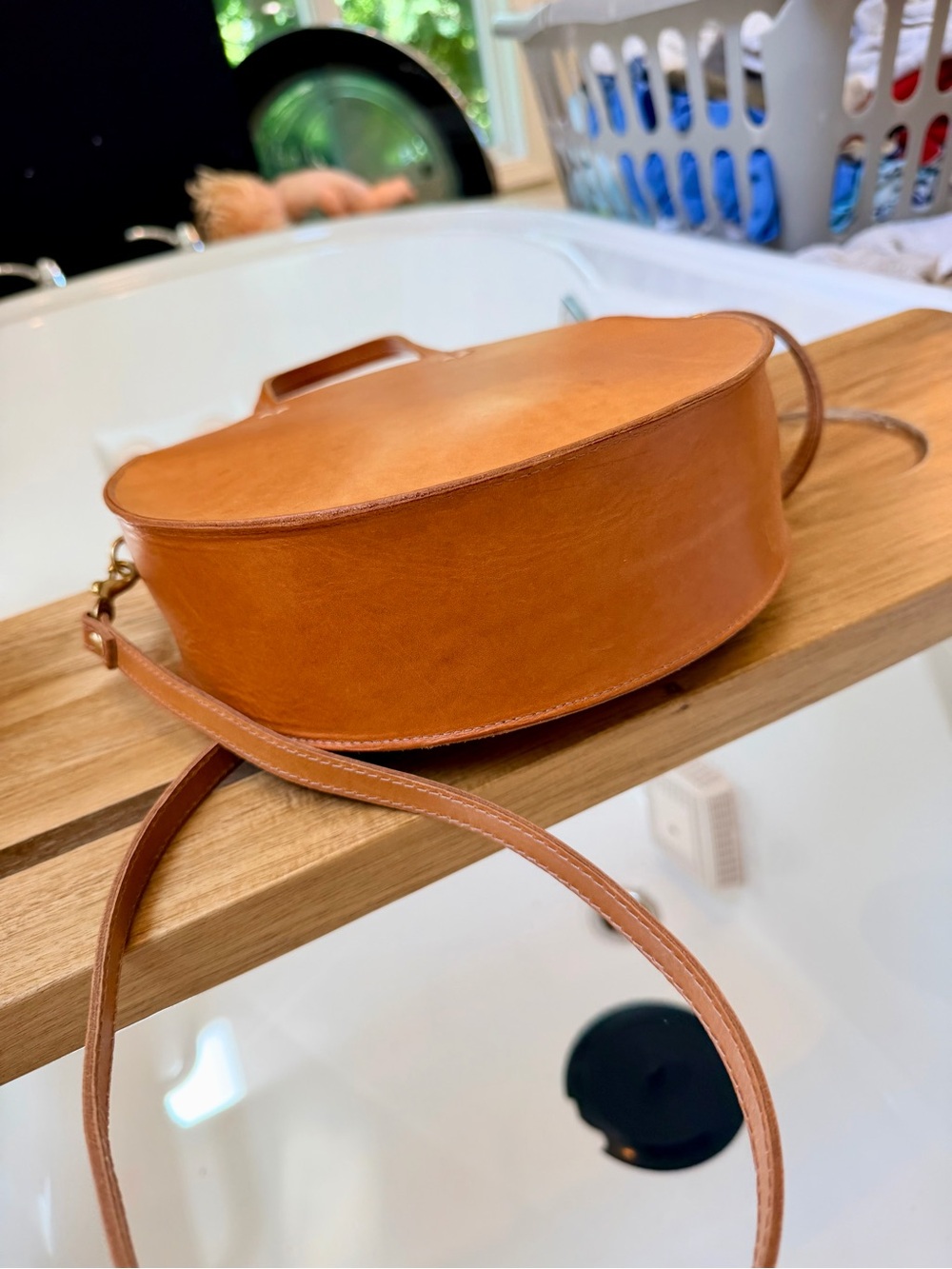 CLARE V PETIT ALISTAIR BAG - NATURAL CUOIO $365.00 - Picture 11 of 15